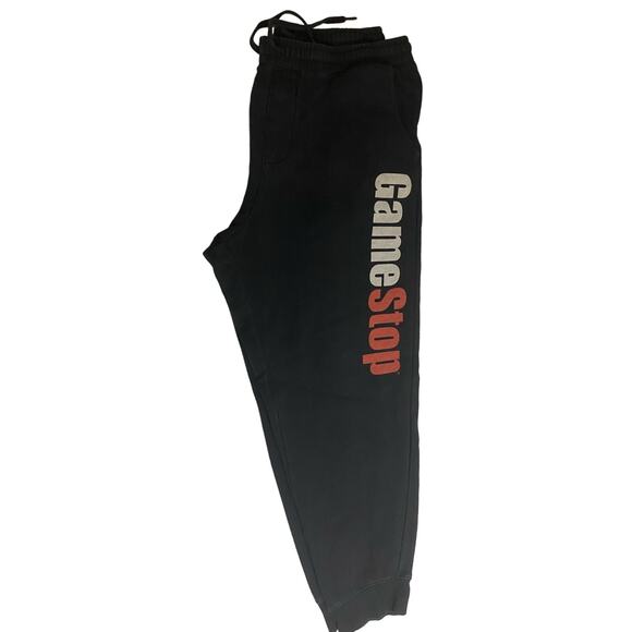 Game Stop Black Joggers Unisex Size XL - Picture 2 of 6